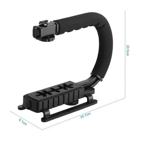 U-formet håndtaksstabilisatorfeste for DV 5D Mark II og GoPro