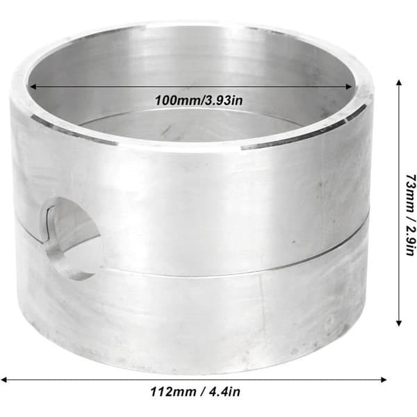 Aluminiumstøbeform, legeringsboks til gør-det-selv cylindrisk støbning af smykkeringe