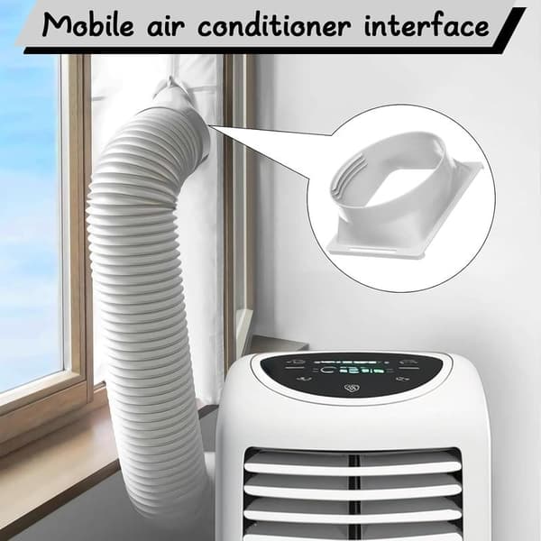 Aircondition afløbsslangekobling - 150 mm, aircondition, afløbsslangeadapter, bærbar AC-rørforbindelse, slangeadapter, tilbehør, universal