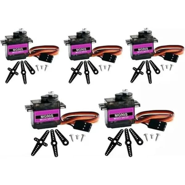 5 stk. MG90S metalgear mikro servo til RC bil båd fly helikopter