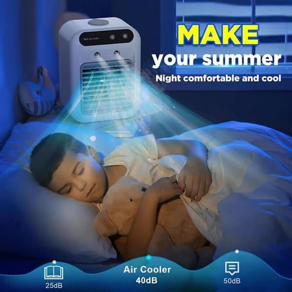 Bærbar Aircondition Ventilator, Ultra-Stille, Luftkøler
