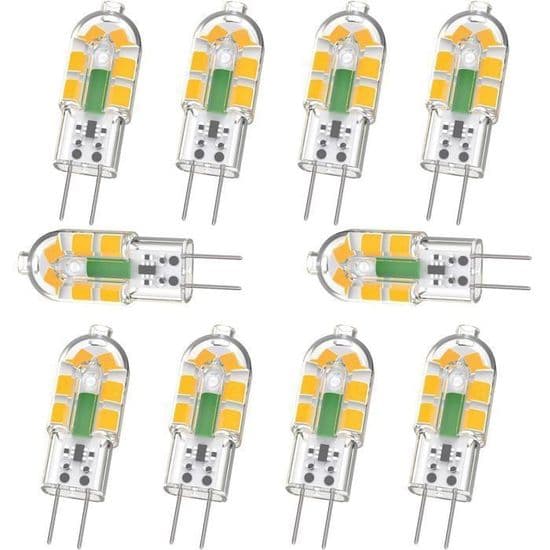 G4 LED-lampa - 2W 200LM - Varmvit 3000K - Ej dimbar - 10-pack