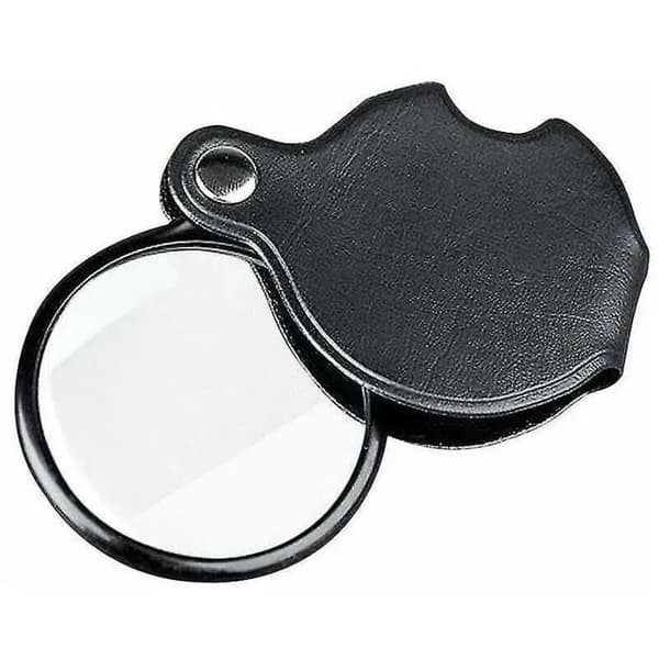 20x Fällbart Fickförstoringsglas - Metallhölje - 60 mm Diameter - Optiskt Glas - Bärbart - Stöttåligt