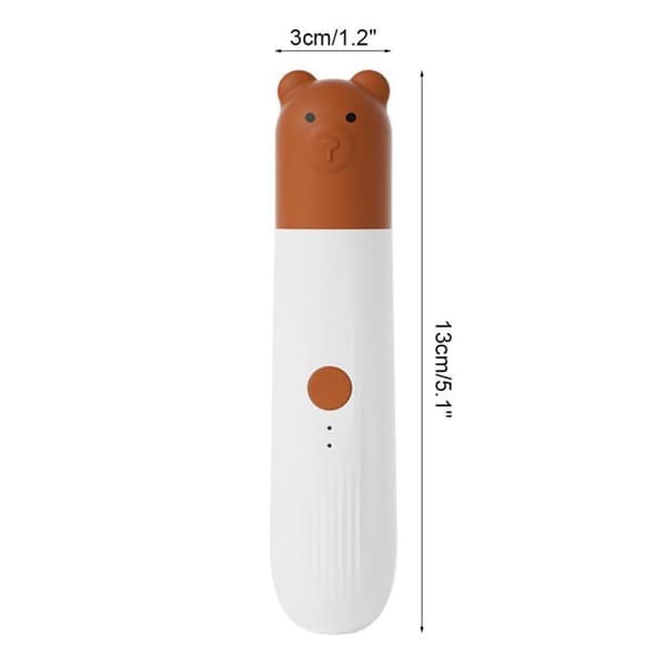 Stille elektrisk neglefil - Oppladbar - 2 moduser - Integrert LED