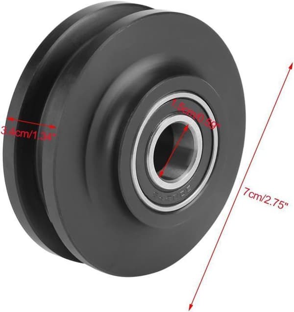 Skydeluller, sæt med 2 - Metal - Overlegen kvalitet - Til stalddøre