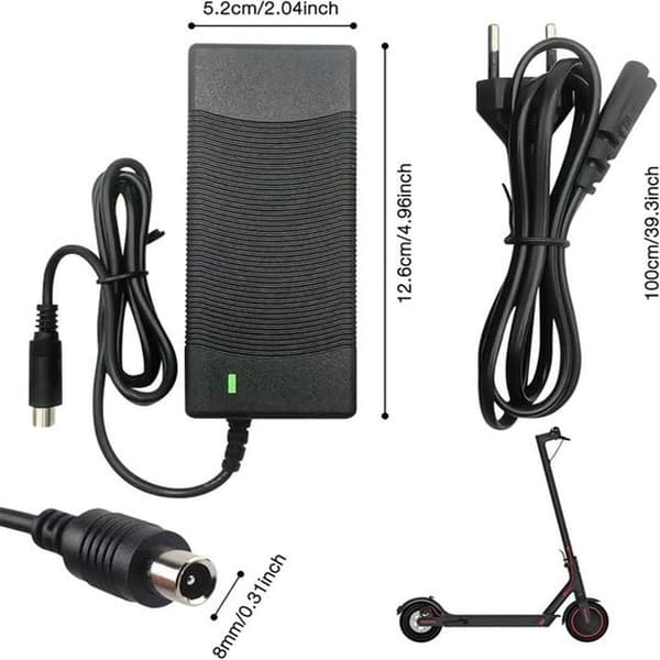 36V/42V 2A Universaloplader til El-løbehjul/Balancecykel