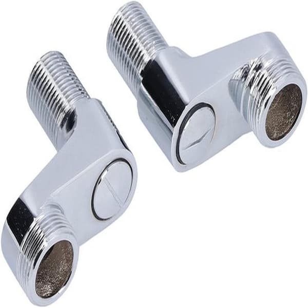 Roterende vandhaneadapter - Messing/Rustfrit stål - Keramisk ventil - Justerbar