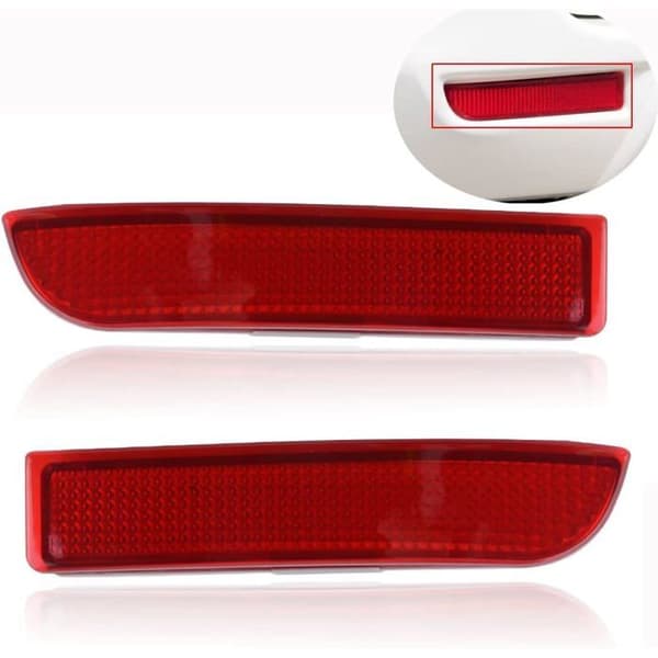 Bakre støtfangerreflektor, tåkelysindikator for Toyota RAV4 2009-2012, rød farge