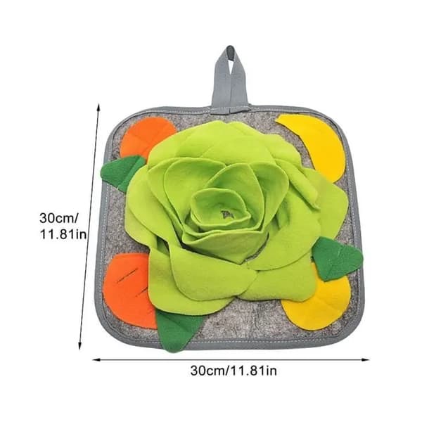 Snusemåtte - Hund - 30x30cm - Fleece - Indendørs