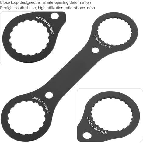 Krankboks-nøgle i aluminiumslegering, værktøj til fjernelse af cykelkrankboks