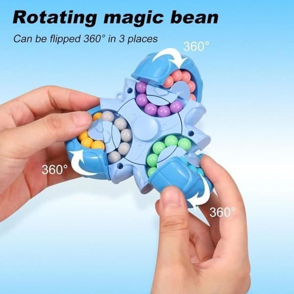 Pædagogisk Magic Bean Puslespil, Roterende Magic Bean Legetøj til at Lette Stress og Angst for Børn
