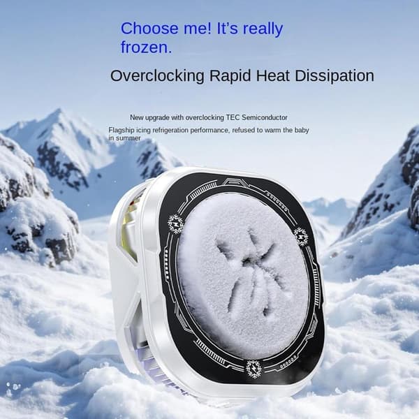 Mobile Phone Cooler, Magnetic Mount - Semiconductor with Adjustable Temperature Control | for Men, Teachers, Meetings, Video, Live Streaming