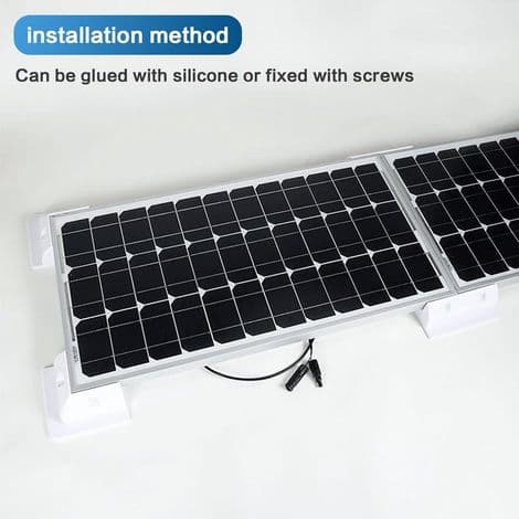 Solpanel monteringsbeslag, 2 stk. sidemonteringsbeslag til solpaneler, solpanelstøtte til autocampere, campingvogne