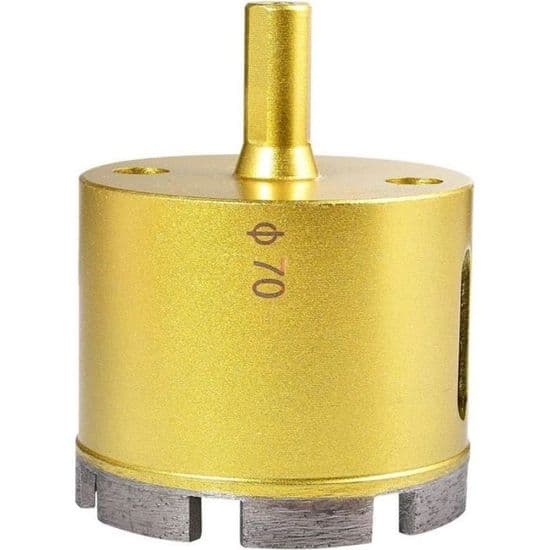 70 mm diameter diamantborebit, hult kernebor til porcelænsmarmor