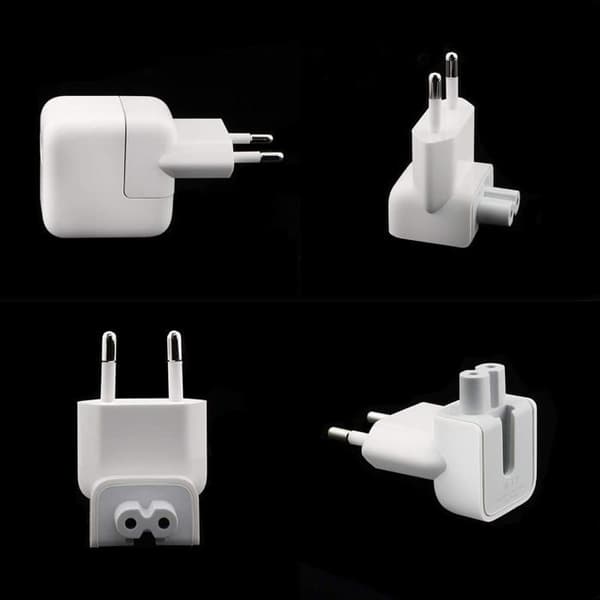 Avtakbar AC elektrisk lader, \"Duck Head\"-pluggadapter, USB-lader