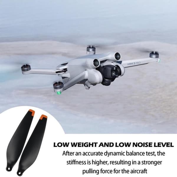 Propelldrone - Erstatningspropeller - Lav støy - Svart - Passer til Mini 3 - 16 deler