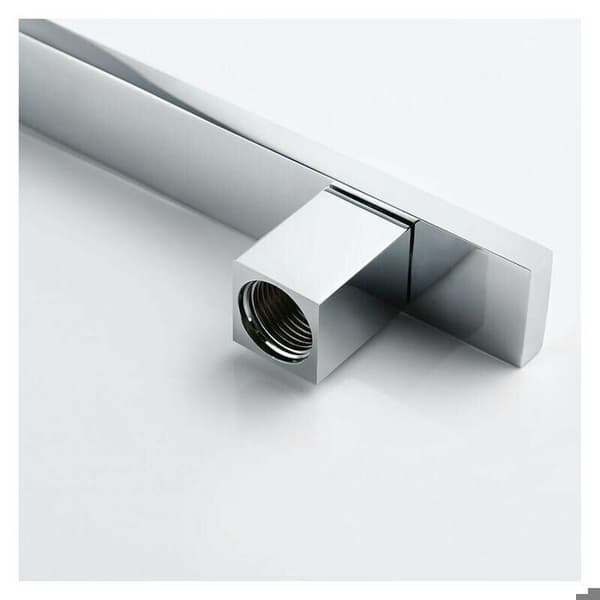 Firkantet dusjarm - Massiv messing - Kromfinish - Flere farger