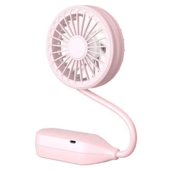 Sammenfoldelig Lommeventilator, Miniventilator, USB Genopladelig Ventilator, Lydløs Ventilator til Hjemmekontor