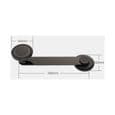 Magnetisk biltelefonholder med 15W trådløs lading for dashbord og frontrute