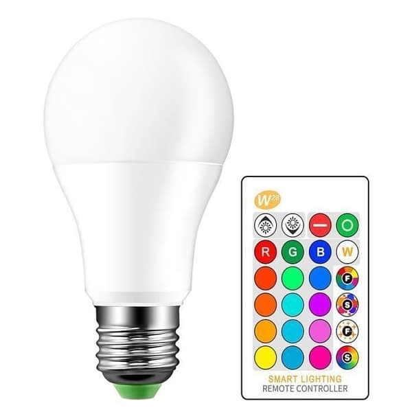 E27 LED pære - 10W - RGBW - Indendørs - 30.000 timer