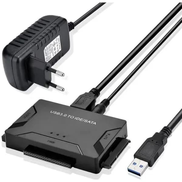 Kiintolevysovitin - USB - 3.0 - IDE/SATA - 2.5\"/3.5\" - Ulkoinen virtalähde