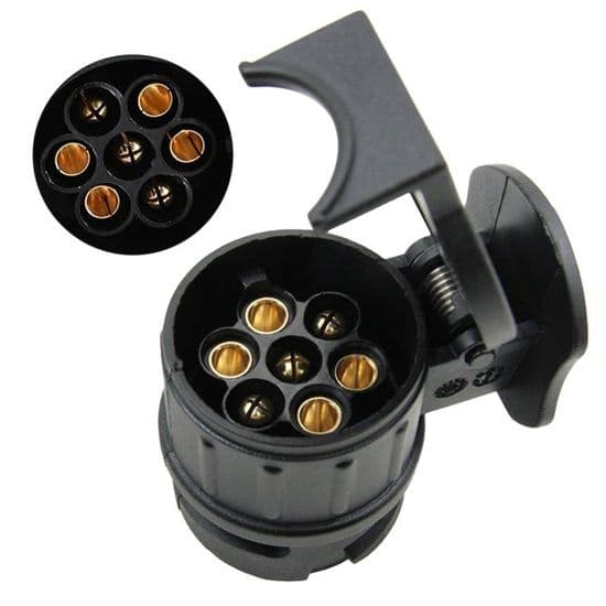 13-pin til 7-pin adapter, 13-til-7-pin 12V tilhengerpluggadapter for bil, lastebil, bobil, campingvogn