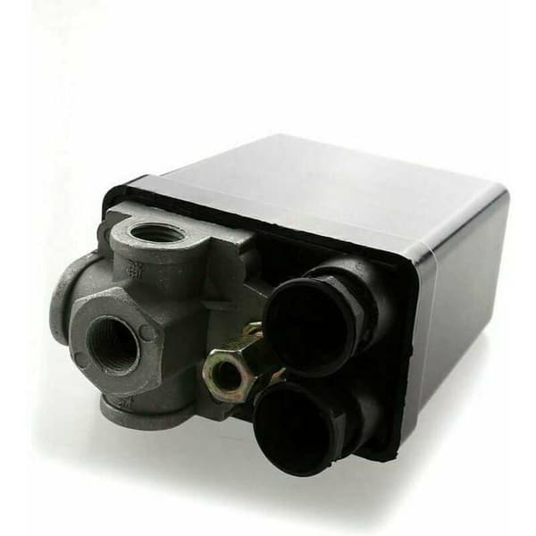Trykkbryterkontrollventil for luftkompressor, 4 porter, 240V AC, 20A, 175 PSI, 12 bar, TELEFONLADER