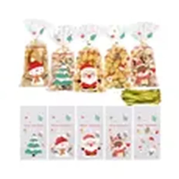 Godispåse - Ej specificerad - 50 stycken - Transparent - Guld - Jultema