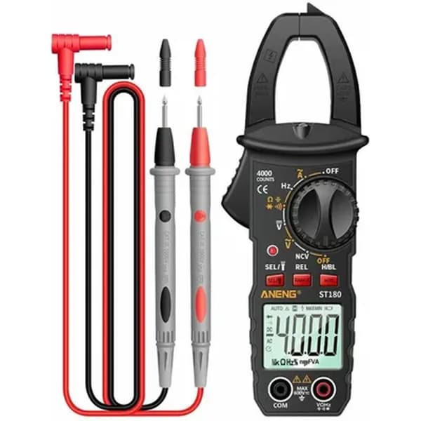 ST180 4000 meter klemme digitalt multimeter klemmestrømmåler voltmeter strømmåler spænding AC DC AC strømmåler NCV Te