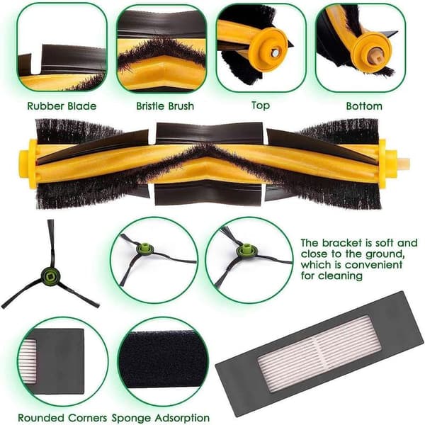 20-pack Replacement Parts for Ecovacs Deebot Ozmo 920/950/T5/T8/N8+ Vacuum Cleaner