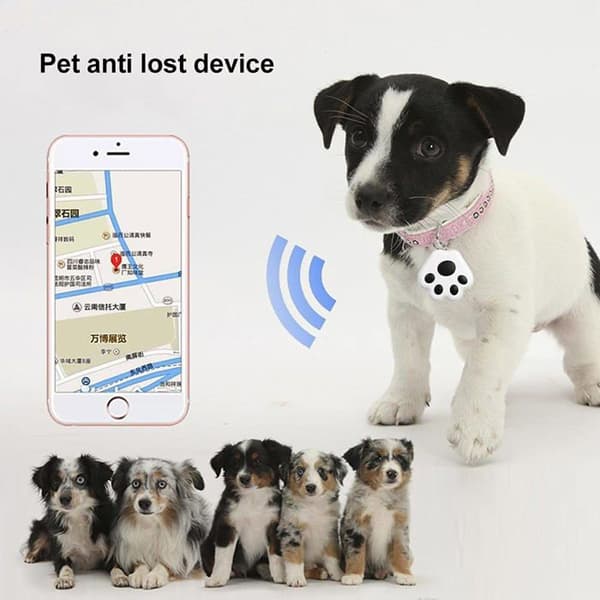 GPS Tracker til hunde og katte, GPS Tracker til børn og ældre, Nøglefinder, Mini GPS Tracker, Sort