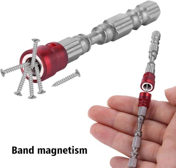 Skruetrækkerbits, 65 mm S2 magnetisk stål Phillips hoved PH2 skruetrækkeradapter med magnet og dybdestop + PH2 bit