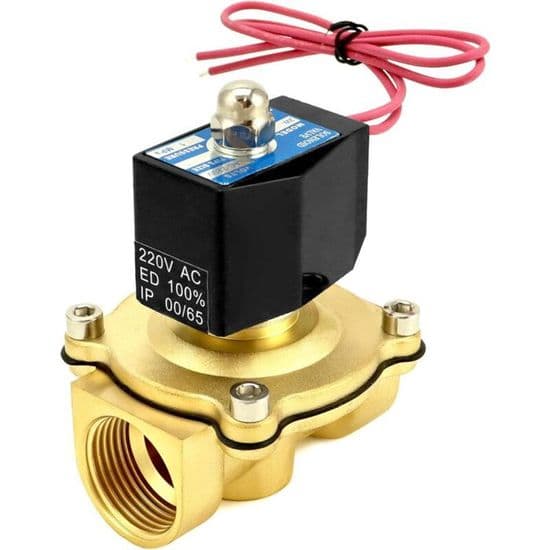 220V Magnetventil - Messing - DN25 - Til Diesel, Vand, Luft
