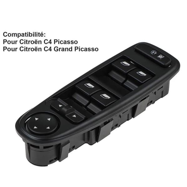 C4 Picasso Forreste Venstre Sidespejlsafbryder 6554.YH Ruderegulatorafbryderknap til Citroen C4 GP