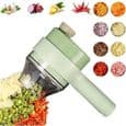 Foodprocessor - 4-i-1 elektrisk grøntsagsskærersæt - Bærbar - Trådløs - Hurtig hakning