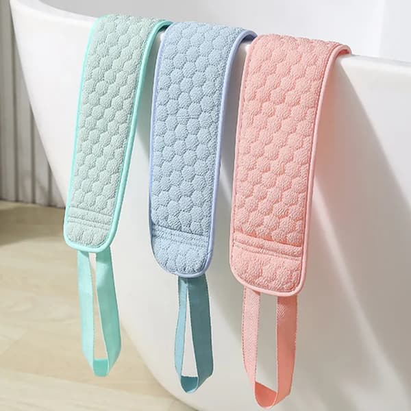 Exfoliating Face Towels - Back Massager, Back Scrubber, Exfoliating Gloves, 2-Pack