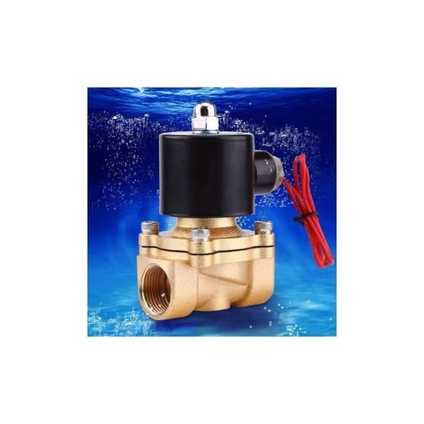 AC 220V 3/4-tommer elektromagnetisk ventil, normalt lukket zinklegering NC magnetventil til