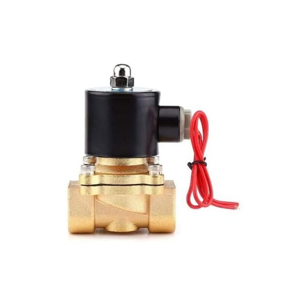 AC 220V 3/4-tommer elektromagnetisk ventil, normalt lukket zinklegering NC magnetventil til