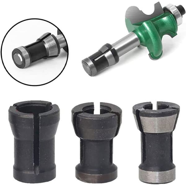 Stykker HSS borepatron spændepatron routerhovedadapterkonverter (6/6.35/8mm)
