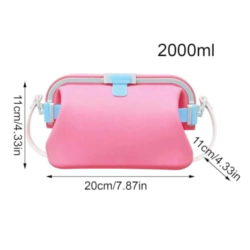 Sommer-silikonehåndtaske til kvinder, Jelly Bag Vandtæt mulepose Pink Pink