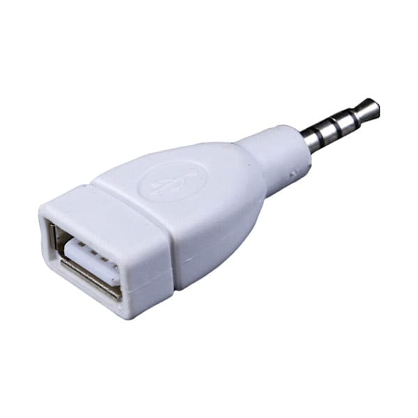 Lydkonverter 3,5 mm AUX han til USB 2.0 hunstik til musikafspilning 2 stk 2pc
