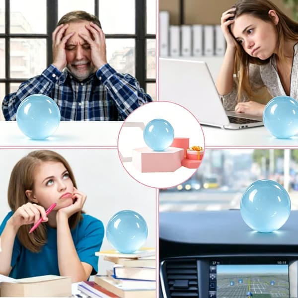 Squishy Stressbold | Sensorisk klemmelegetøj til stresslindring Langsomt stigende stresslindrende klemmelegetøj Strækbart skrivebordslegetøj Blå og Lyserød