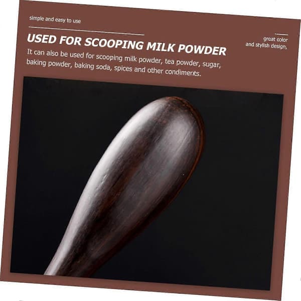 Wooden Teaspoon for Loose Leaf Tea with Smooth Edge Design and Durable Versatile Use