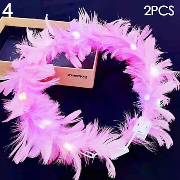 2 stk Lysende LED-girlander Halloween Krone Blomst 2 2 2 2 2 2 2