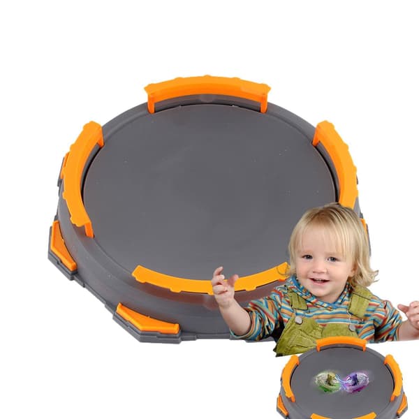 Burst Gyro-disk – ABS, toppstadion, kampspillsett | Perfekt for fleksible Bey-dueller, toppkampsbruk, rund grå Round Gray