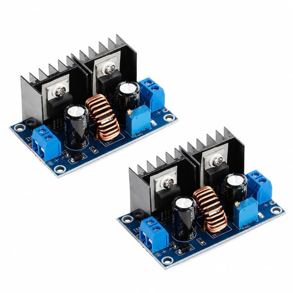 2st XL4016 DC-DC Buck Converter Modul, 8A Högströms Justerbar Nedtrappningsströmkort för Batterier, Motorer och Lysdioder 8A Digital display 8A Digital display
