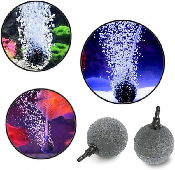 Akvarieluftsten 6 delar Akvarier Syrediffusor Luftsten för Akvariebollar Bubblare Diffusor för Akvariesten för Akvariepump Akvariebubbla