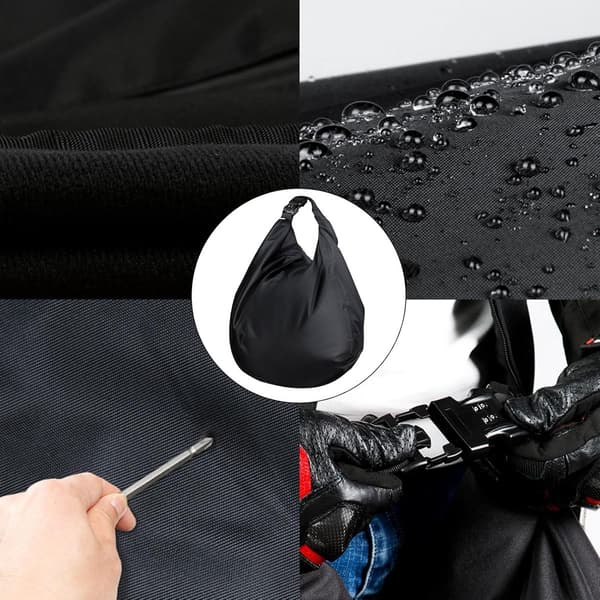 Lockable Helmet Bag, 30L, Oxford with Combination Lock, for Motorcycle and Bicycle Helmet, Large