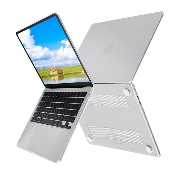 Case Compatible with NEW MacBook Air 13.6 inch M2 A2681, 2022 Release, Ultra Thin Smooth Hard Shell Protective Case, Crystal Clear
