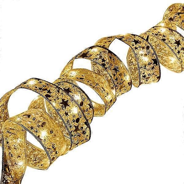 Christmas lighting, ribbon lighting, string lights, Christmas decorations, Christmas tree accessories, decorative pendants, double ribbon.